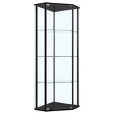 Zenobia Black Curio Cabinet - furniture place usa
