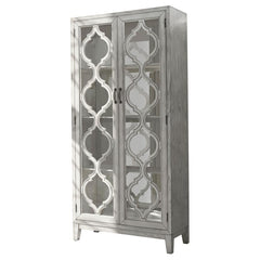 Mckellen White Tall Accent Cabinet - furniture place usa