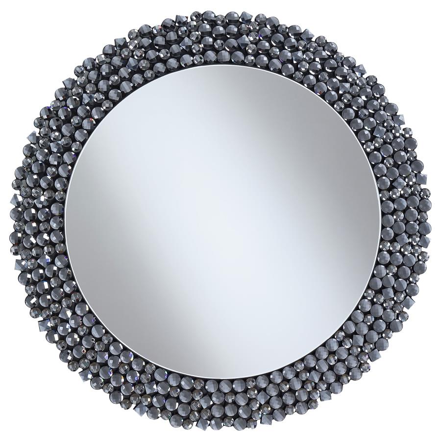 Claudette Silver Wall Mirror - furniture place usa