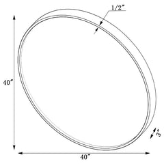 O'malley Gold Wall Mirror - furniture place usa