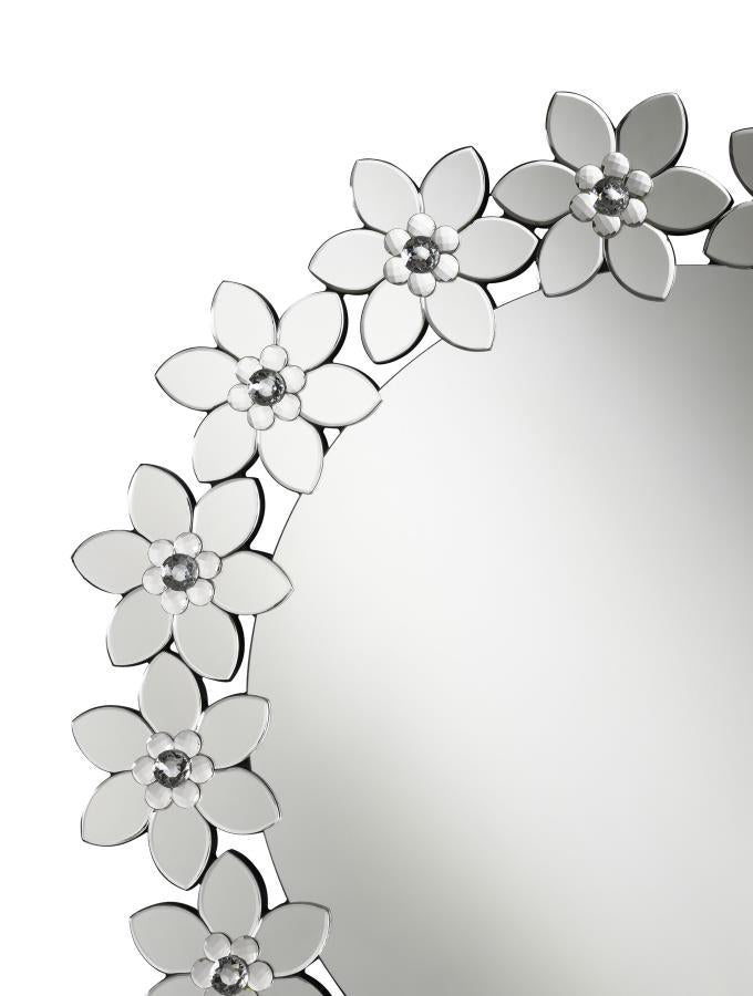 Cordelia Silver Wall Mirror - furniture place usa