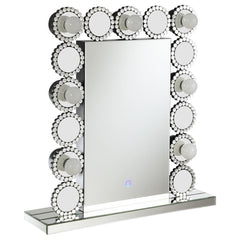Aghes Silver Table Mirror - furniture place usa