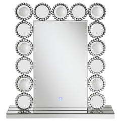 Aghes Silver Table Mirror - furniture place usa