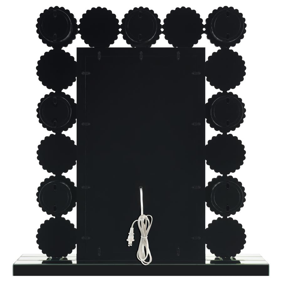 Aghes Silver Table Mirror - furniture place usa