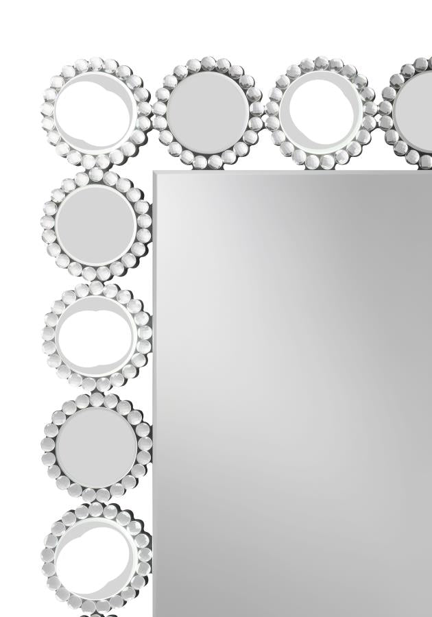 Aghes Silver Table Mirror - furniture place usa
