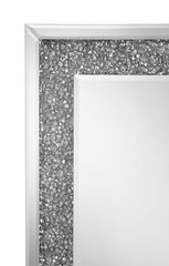 Valerie Silver Floor Mirror - furniture place usa