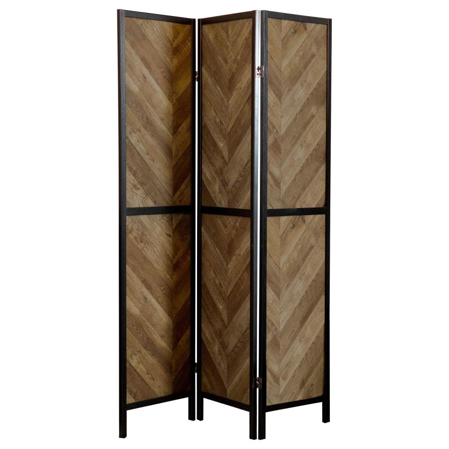 Marlene Brown 3 Panel Room Divider - furniture place usa
