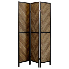 Marlene Brown 3 Panel Room Divider - furniture place usa