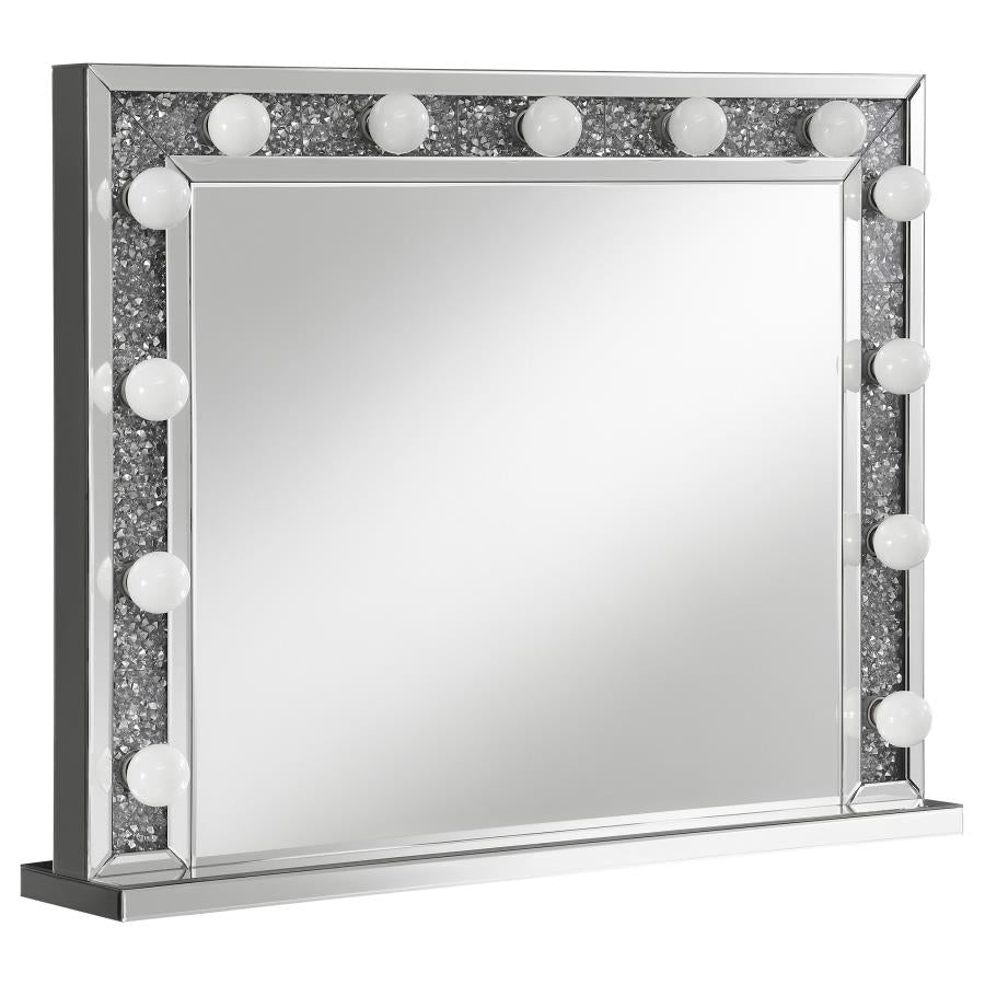 Wilmer Silver Table Mirror - furniture place usa