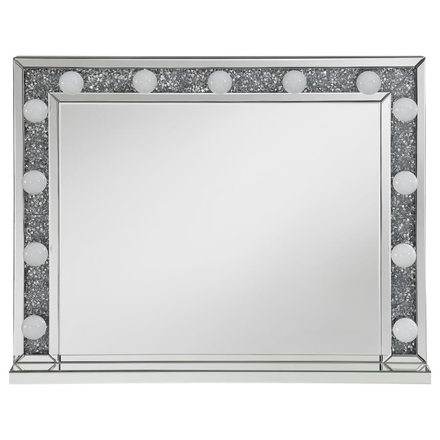 Wilmer Silver Table Mirror - furniture place usa