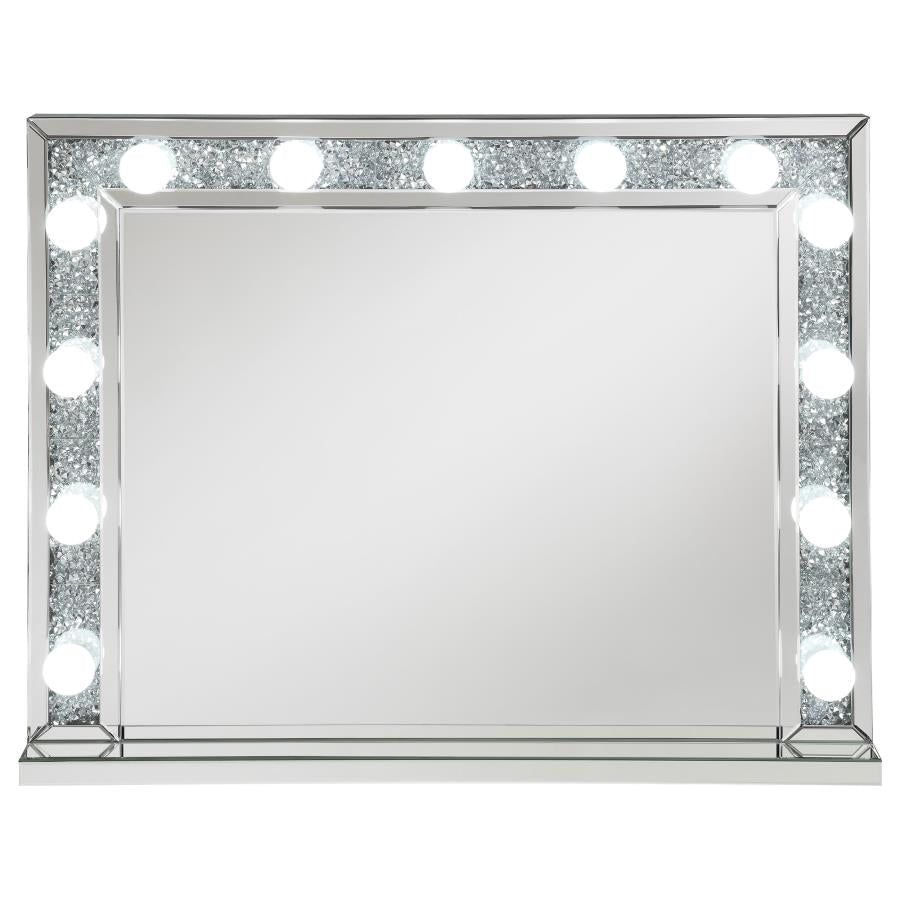 Wilmer Silver Table Mirror - furniture place usa