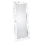 Zayan White Floor Mirror - furniture place usa