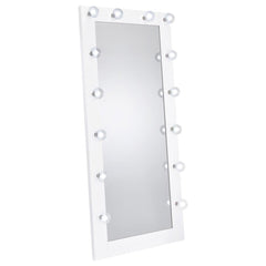 Zayan White Floor Mirror - furniture place usa