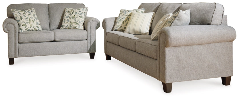 Alandari Sofa and Loveseat - furniture place usa