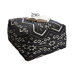 Ofira Black Pouf - furniture place usa