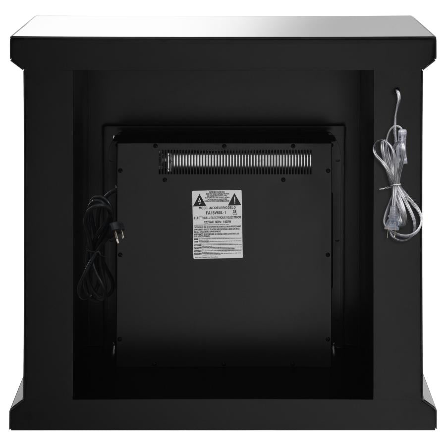 Lorelai Silver Electric Fireplace - furniture place usa