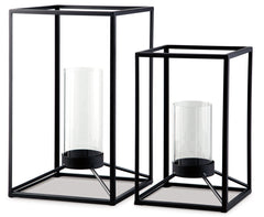 Dimtrois Lantern (Set of 2) - furniture place usa