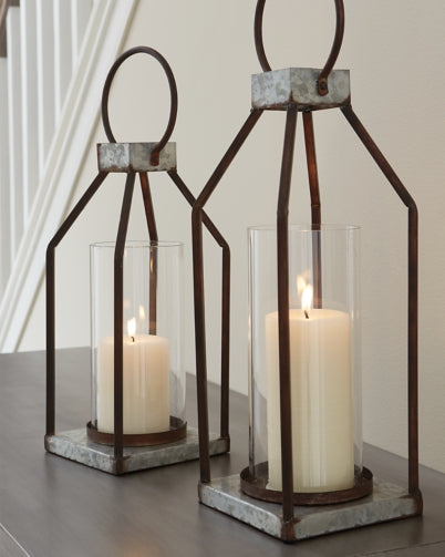 Diedrick Lantern (Set of 2) - furniture place usa