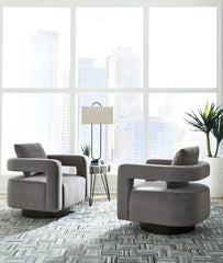 Alcoma Swivel Accent Chair - furniture place usa