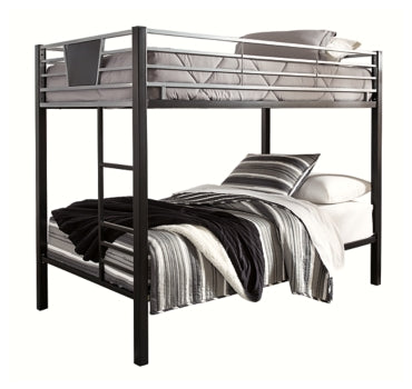 Dinsmore Twin over Twin Bunk Bed with Ladder - furniture place usa