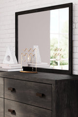 Toretto King Panel Bookcase Bed with Mirrored Dresser - furniture place usa