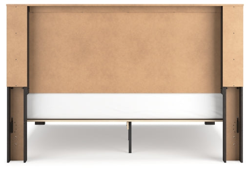 Toretto King Panel Bookcase Bed with Mirrored Dresser - furniture place usa