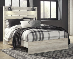 Cambeck King Panel Bed with Mirrored Dresser - furniture place usa