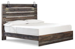 Drystan Queen Panel Bed with 2 Nightstands - furniture place usa