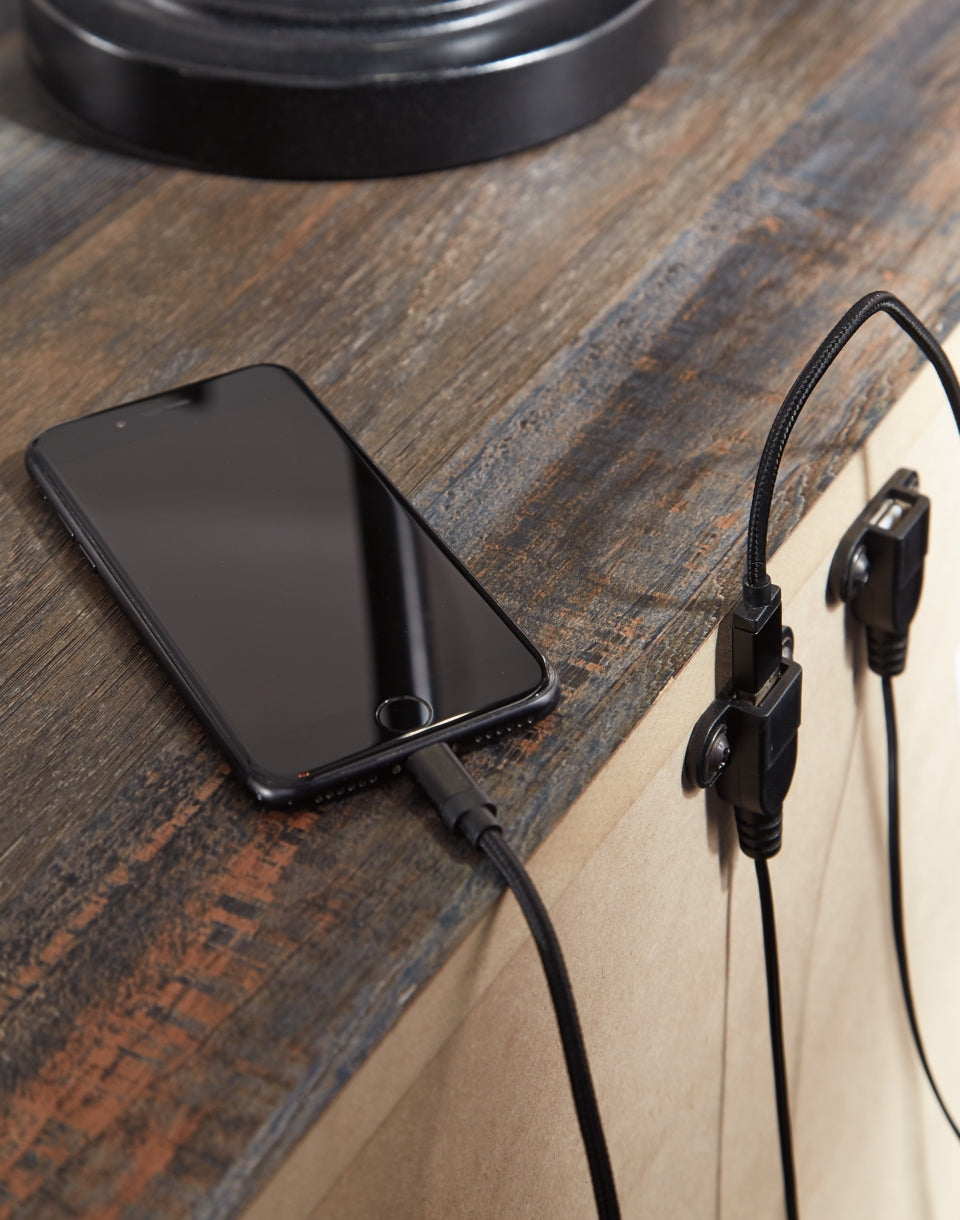 Drystan Queen Panel Bed with 2 Nightstands - furniture place usa