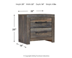 Drystan King Bookcase Bed with 2 Nightstands - furniture place usa