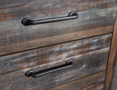 Drystan Queen/Full Bookcase Headboard Bed with Mirrored Dresser and 2 Nightstands - furniture place usa