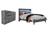 Baystorm Queen Panel Bed with Dresser - PKG007569 - furniture place usa