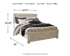 Bellaby Queen Panel Bed with Mirrored Dresser - PKG000729 - furniture place usa