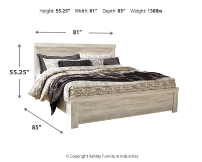 Bellaby Queen Panel Bed with Mirrored Dresser - PKG000729 - furniture place usa
