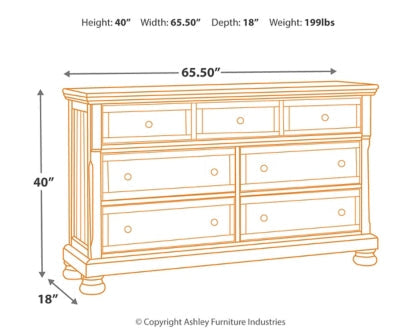 Flynnter Dresser - furniture place usa
