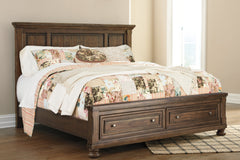 Flynnter Queen Panel Bed with 2 Storage Drawers - furniture place usa