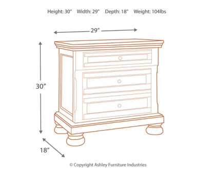 Flynnter Nightstand - furniture place usa