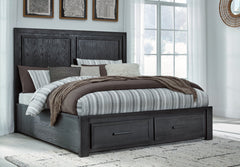 Foyland King Panel Storage Bed - furniture place usa