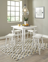 Stuven Counter Height Dining Table and 4 Barstools - PKG012082 - furniture place usa