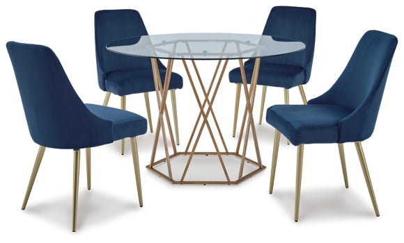 Wynora Dining Table and 4 Chairs - furniture place usa