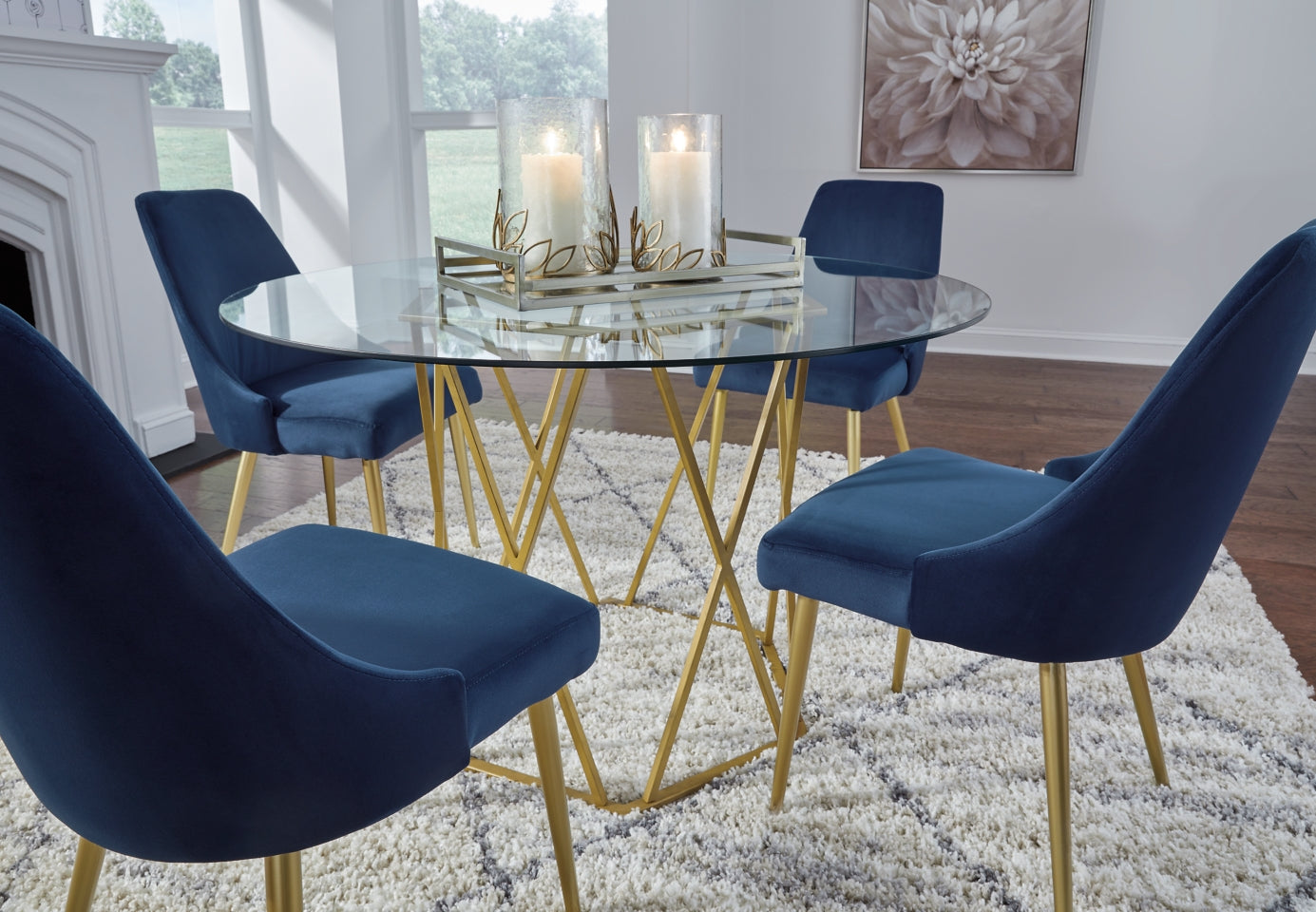 Wynora Dining Table and 4 Chairs - furniture place usa