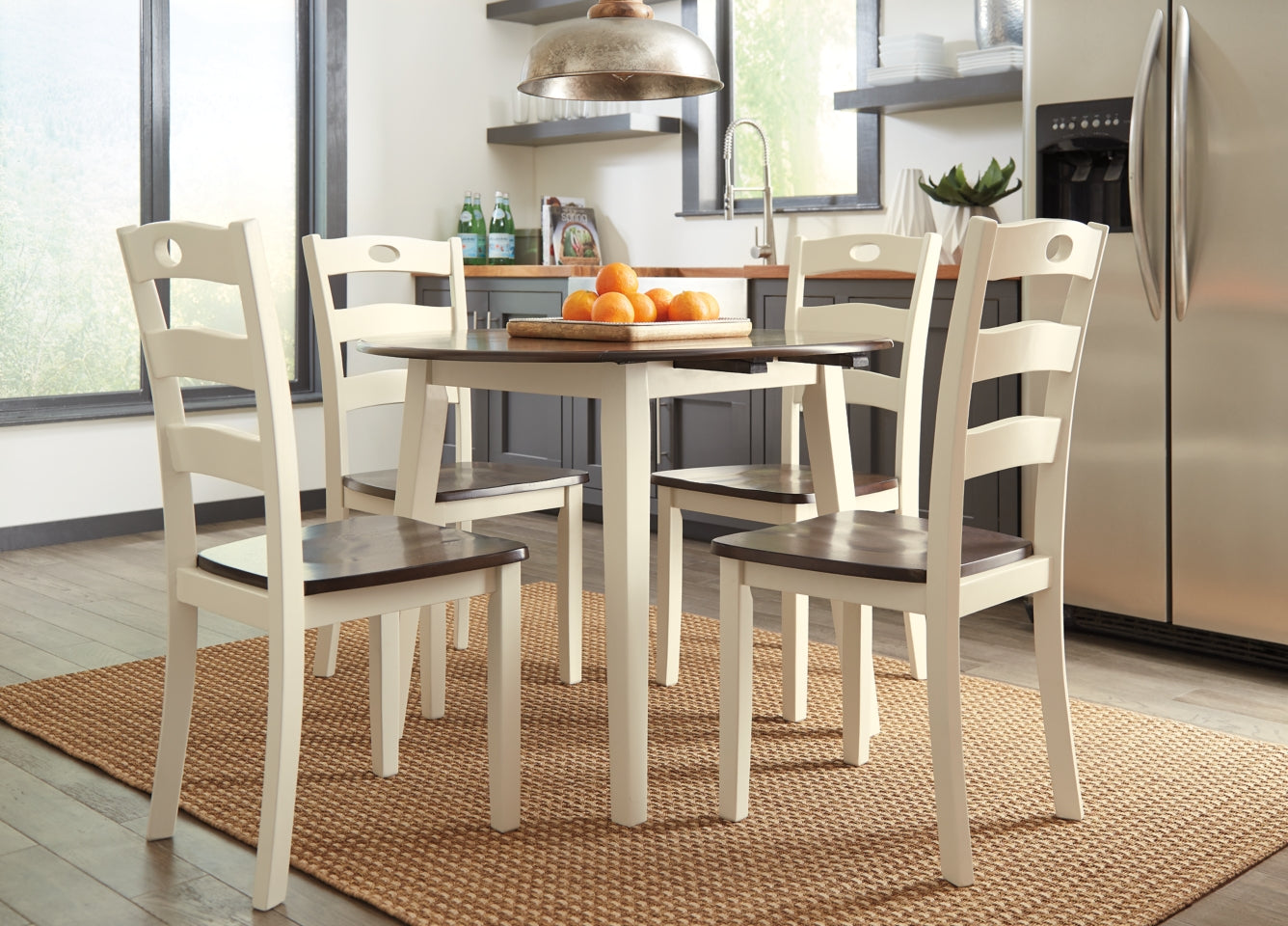 Woodanville Dining Table and 4 Chairs - furniture place usa