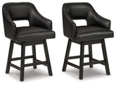 Tallenger Counter Height Bar Stool (Set of 2) - furniture place usa