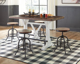 Valebeck Counter Height Dining Table and 4 Barstools - PKG002022 - furniture place usa