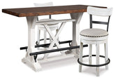 Valebeck Counter Height Dining Table and 2 Barstools - furniture place usa