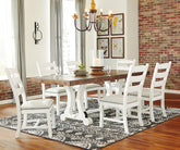 Valebeck Dining Table and 6 Chairs - furniture place usa