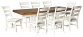Valebeck Dining Table and 8 Chairs - furniture place usa