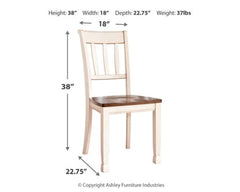 Whitesburg Dining Chair (Set of 2) - furniture place usa