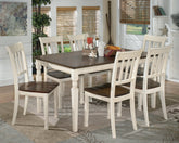 Whitesburg Dining Table and 6 Chairs - furniture place usa