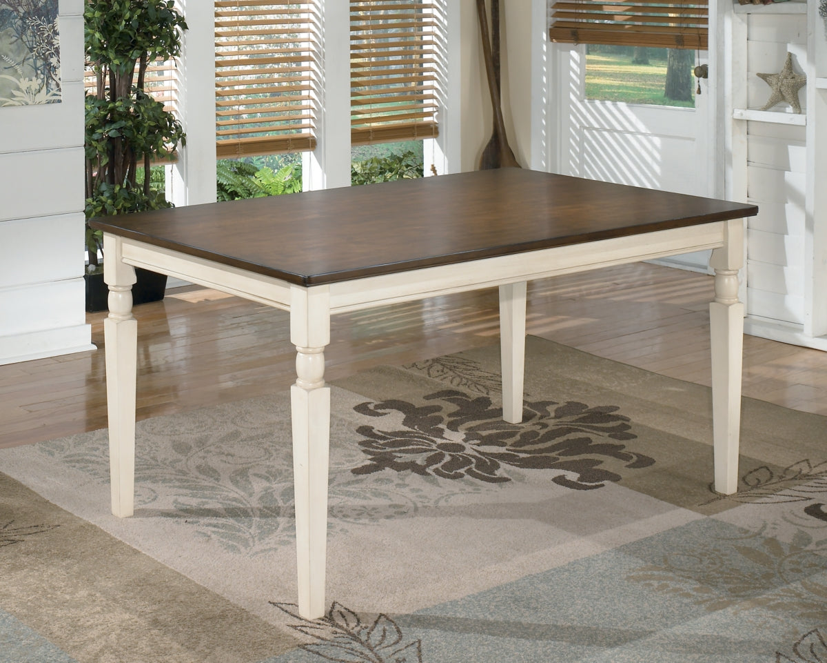 Whitesburg Dining Table and 6 Chairs with Storage - furniture place usa